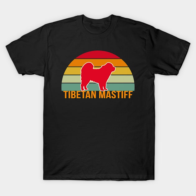 Tibetan Mastiff Vintage Silhouette T-Shirt by seifou252017